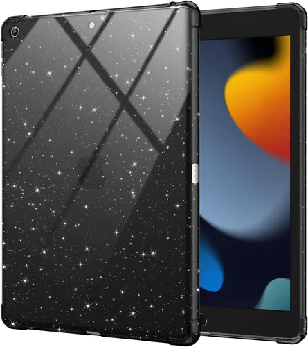 Vista 9 de BLOSOMEET Funda transparente para iPad de 9ª/8ª/7ª generación 2021/2020/2019 de 10.2 pulgadas con protector de pantalla de vidrio templado y soporte
