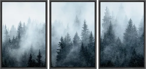 Vista 49 de wall26 Lienzo enmarcado para pared, juego de arte debajo de los tallos de bambú verde, naturaleza, desierto, fotografía, realismo, contemporáneo