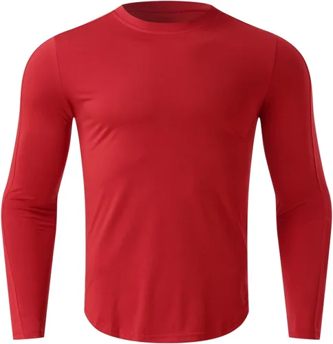 Vista 62 de Camisas de compresión atléticas de manga larga para hombre, capa base, camisa de entrenamiento atlético, camisas de compresión, camisetas deportivas