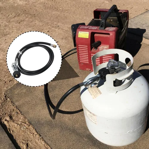 Vista 5 de Hooshing Manguera de propano de 3 pies con regulador, regulador universal de parrilla de gas y reemplazo de manguera para parrilla de gas LP