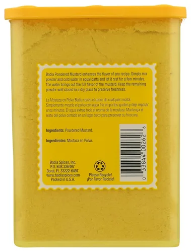 Vista 7 de Badia Mostaza en polvo, 3 onzas – Mostaza molida picante para aderezos, salsas y mezclas de especias caseras