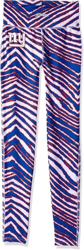 Vista 19 de Zubaz - Leggings con estampado de cebra para mujer con licencia oficial de la NFL, color del
