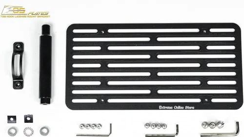 Vista 2 de Repuesto para modelos Genesis GV80 2021 actuales Placa EOS versión 2 Gancho de remolque para parachoques delantero, soporte de montaje