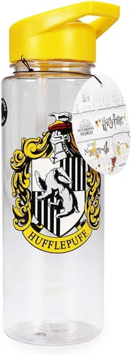 Vista 6 de Half Moon Bay Botella de agua Botella de agua Hufflepuff de Harry Potter con popote Botella de bebidas Botellas de agua para niños con popote