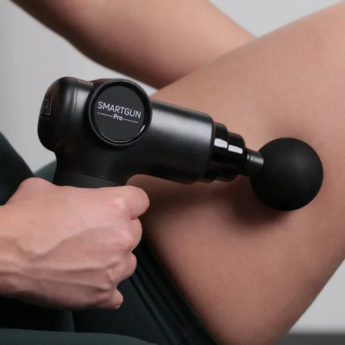 Vista 8 de SPA SCIENCES - SmartGun Pro - Masajeador terapéutico de percusión de tejido profundo - para dolor muscular - con cabezales intercambiables y 8 Negro