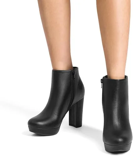 Vista 7 de DREAM PAIRS - Botines de tacón alto para mujer