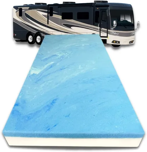 Vista 9 de FoamRush Colchón de espuma viscoelástica de gel de 6 pulgadas tamaño individual (38 x 80 pulgadas) con funda de algodón, firmeza media, comodidad