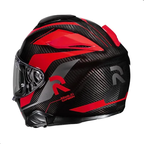 Vista 3 de Casco para motocicleta HJC RPHA 71 Carbon Hamil con visera protectora HJ-40 Pinlock, aprobado por DOT (MC1, X-Small)