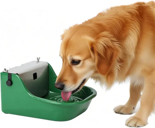 Vista 8 de Regadera automática para caballos, ganado, perro, cerdo, ganado, hierro fundido resistente, dispensador de agua de animales de granja extra grande