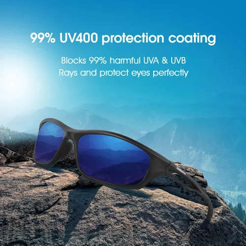 Vista 2 de Duduma Polarized Sports Sunglasses for Men Women Running Cycling Fishing Golf Driving Shades Sun Glasses Tr90