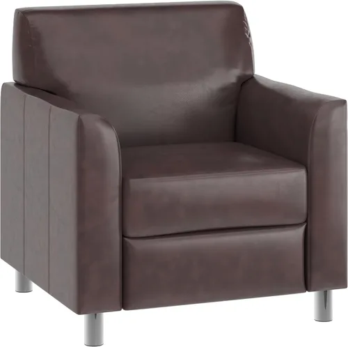 Vista 11 de Flash Furniture - Sofá de LeatherSoft negro de la serie Hercules Diplomat