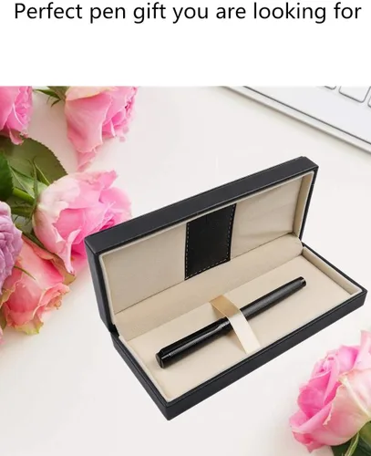 Vista 7 de Pemmeed Bolígrafo de Bola de Tinta Líquida para Mujeres Caja de Lujo Bolígrafo de Gel Tinta Negra Bolígrafo Elegante Recargable para Oficina