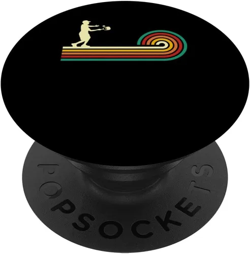 Vista 6 de Pickleball retro vintage Pickleball paddles Sunset gift PopSockets MagSafe PopGrip for iPhone