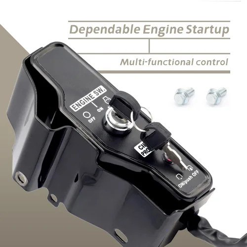 Vista 3 de Caja de interruptor de encendido compatible con Harbor Predator 13HP 420cc Engine 60340 60349 69736, caja de control de interruptor de encendido