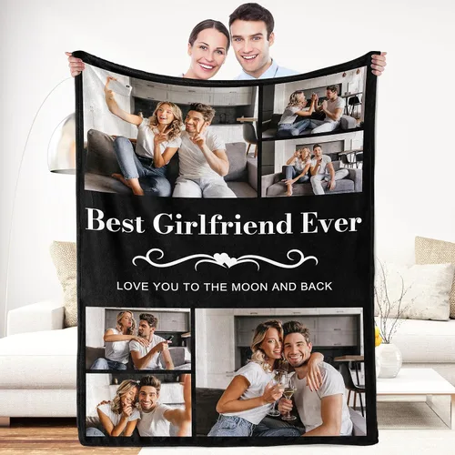 Vista 24 de Regalos de Beat Mom Ever, mantas personalizadas con fotos, mantas personalizadas con imagen para mamá de hija, hijo, a mi mamá, amante o esposa