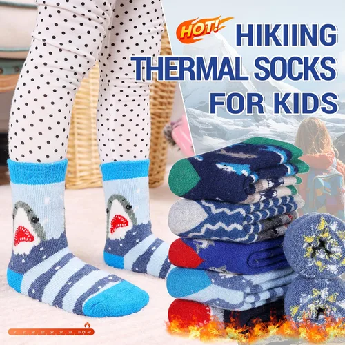 Vista 56 de Eocom 6 pares de calcetines de invierno cálidos de lana para niños y niñas