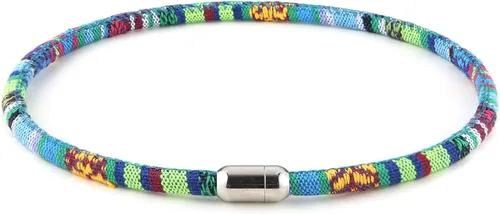 Vista 2 de HZMAN Pulsera náutica para hombres y mujeres, bohemia, étnica, tribal, hecha a mano, cuerda trenzada para verano, playa, surf, pulseras envolventes