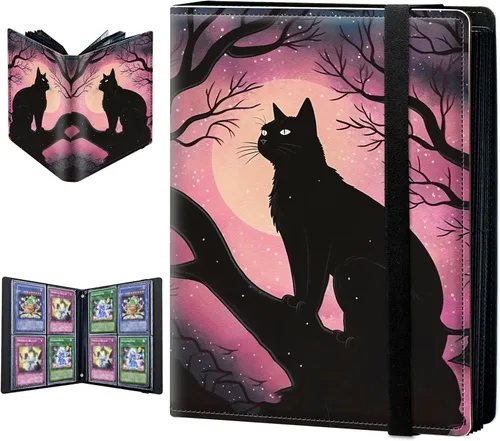 Vista 9 de Carpeta para tarjetas intercambiables, 4 bolsillos para tarjetas intercambiables, 160 bolsillos de doble cara, funda para tarjetas de tamaño Mujeres