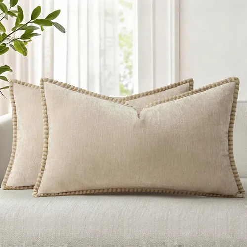 Vista 21 de decorUhome Juego de 2 fundas de almohada de felpilla suave y acogedora de otoño de 12 x 12 pulgadas, fundas decorativas modernas de terciopelo Aqua