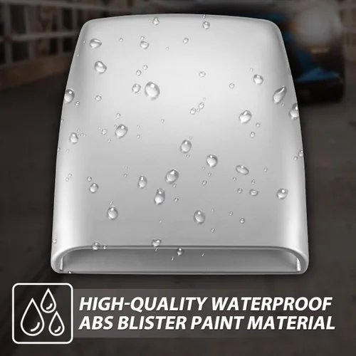 Vista 3 de KaTur Universal Coche Decorativo Flujo De Aire De La Capilla De Admisión Cucharada Ventilación Turbo Capó Gris