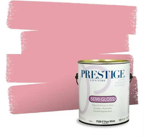 Vista 381 de Prestige Paints Pintura exterior e imprimación en uno, 1 galón, plano, coincidencia comparable de Valspar* Amber Rose*