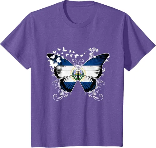 Vista 64 de Camiseta con diseño de bandera de El Salvador