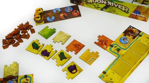 Vista 4 de Juego de mesa de estrategia, mecánica Kingdomino con un giro, juego de mesa para niños, adolescentes, adultos y noches de juegos en familia, a