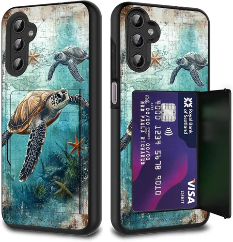 Vista 133 de Funda híbrida de doble capa con función atril para Samsung Galaxy A16 5G de 6.9 pulgadas, diseño de vaca con bandera estadounidense