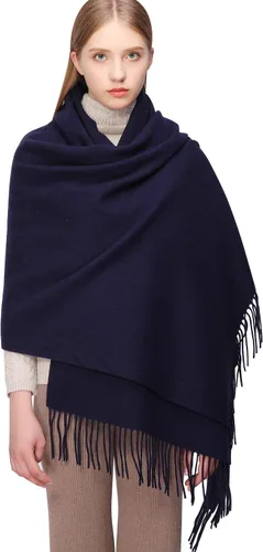 Vista 13 de RIIQIICHY Bufanda 100% de lana, chales y envolturas de pashmina para mujer, cachemira cálida para invierno, bufandas suaves más gruesas