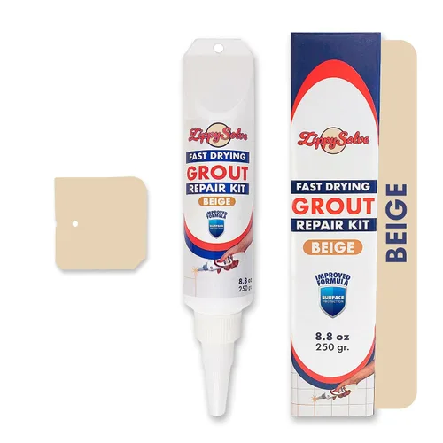 Vista 11 de ZippySolve Lechada para Azulejos, Kit de Reparación, Paquete de 2 Rellenos de Lechada, Restaura y Renueva la Línea de Juntas de Azulejos, Tubo