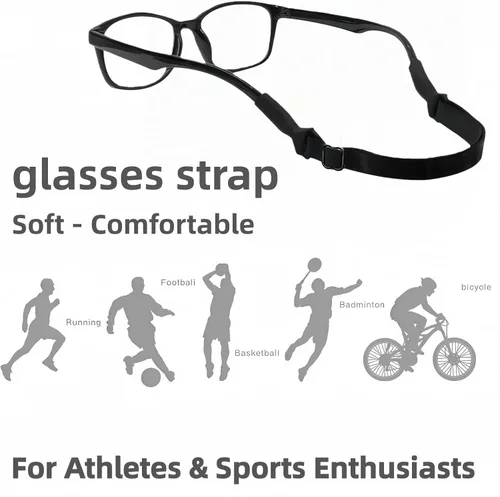 Vista 4 de Retenedores elásticos ajustables para gafas de lectura, gafas de miopía, gafas de sol deportivas