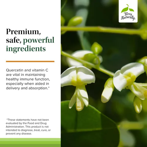 Vista 5 de Terry Naturally EuroPharma Quercetina con Vitamina C Extra Strength - Ultra Absorción 60 Cápsulas