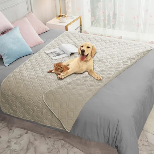 Vista 13 de Ameritex Manta Impermeable Reversible Cubierta para Cama de Perro Manta para Mascotas para Muebles Cama Sofá Sillón