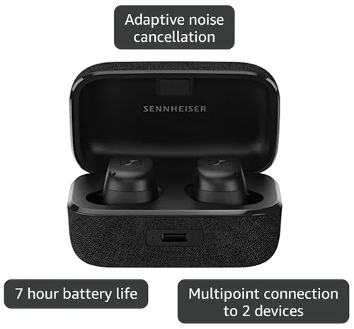 Vista 3 de Sennheiser Consumer Audio MOMENTUM True Wireless 3 Auriculares - Auriculares Bluetooth intrauditivos para música, llamadas con ANC, conectividad