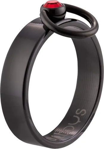 Vista 2 de Meditoys - 'Story of O' - PVD Negro con Swarovski original CRYSTAL "light siam
