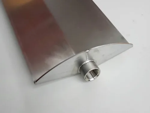 Vista 4 de Pala de alcantarillado para tubos de alcantarillado de 7.9 in de diámetro o más grande. Fabricado en Estados Unidos fuera de acero inoxidable.