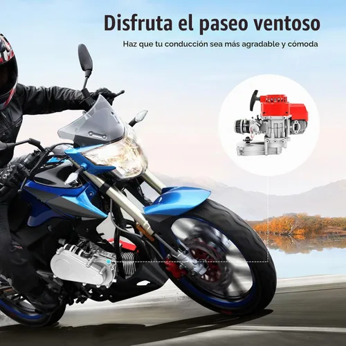 Vista 4 de Kit de motor de bicicleta de 2 tiempos de 49 CC, motor de bicicleta motorizada a gasolina a gasolina, juego de motor de bicicleta de bolsillo, mini