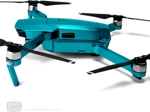Vista 4 de Wrapgrade Mono Skin para DJI Mavic Pro (azul caribeño)