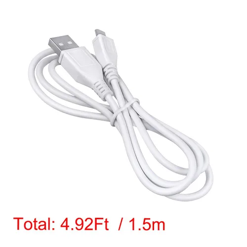Vista 3 de ABLEGRID - Cable de datos y cargador micro USB para Samsung Galaxy Tab 4 7.0 Nook SM-T230NU (4.9 ft), color blanco