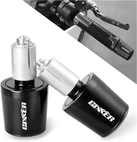 Vista 3 de Motorcycle Motorcycle Handle Bar End Weight Handlebar Grips Cap Anti Vibration Silder Plug for Suzuki Gixxer 150sf 250sf 155 Accessories Handle end