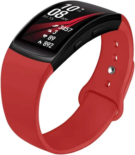 Vista 11 de Correas de repuesto de silicona suave para reloj inteligente Samsung Gear Fit 2 y Fit 2 Pro, grande, lavanda