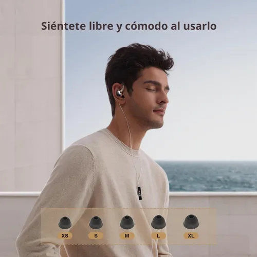 Vista 6 de Questyle NHB12 - Auriculares con cable para iPhone con amplificadores de auriculares [Certificado Apple MFi] Verdaderos auriculares intrauditivos