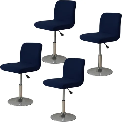 Vista 14 de WOMACO - Funda para taburete de bar con respaldo impreso, para sala de comedor, giratoria, cuadrada, funda para asiento de silla de bar, protector