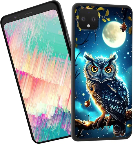 Vista 340 de Funda delgada para Google Pixel 4 XL, funda delgada de silicona de TPU suave a prueba de golpes para Google Pixel 4 XL, astronauta Galaxy