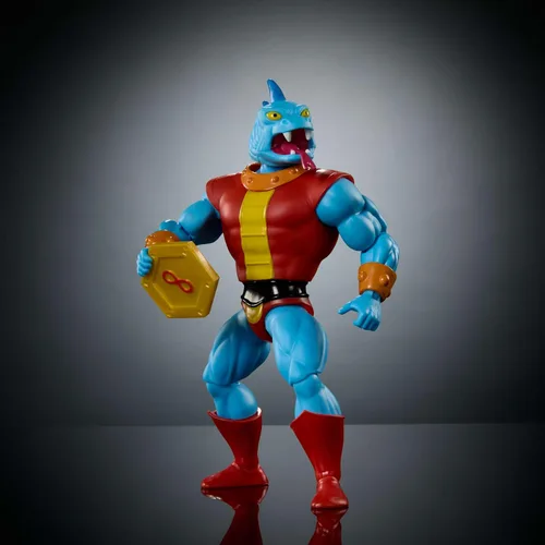 Vista 4 de Masters of the Universe Origins - Figura de acción de dibujos animados, Fang Man, 5.5 pulgadas Motu TV de los años 80 Fanged Villain, diseño