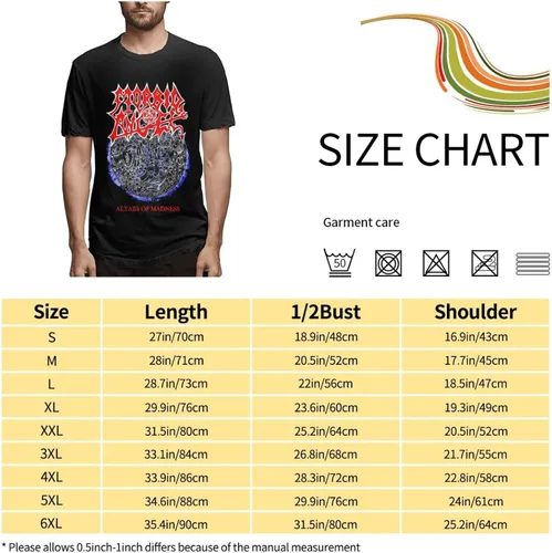 Vista 7 de Morbid Angel T Shirt Men's Summer Round Neck Trend Fashion Short Sleeve T Shirt Sports Fitness Cotton Shirt Tops