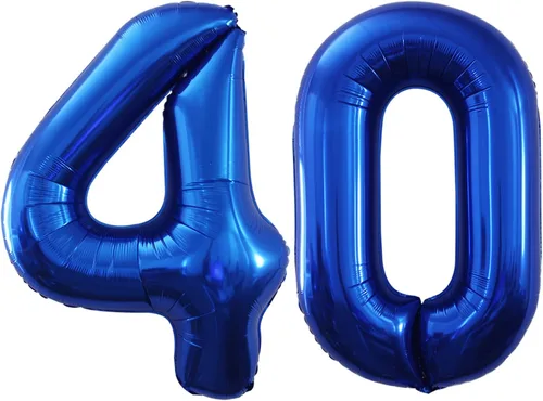 Vista 140 de Goer, conjunto de globos de papel aluminio para decoraciones de cumpleaños, globos de las letras de feliz cumpleaños y de números Oro