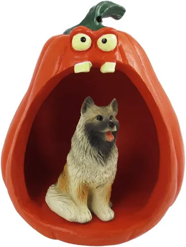 Vista 10 de Conversation Concepts Figura de Corgi galés de Halloween y calabaza Welsh Corgi Pembroke
