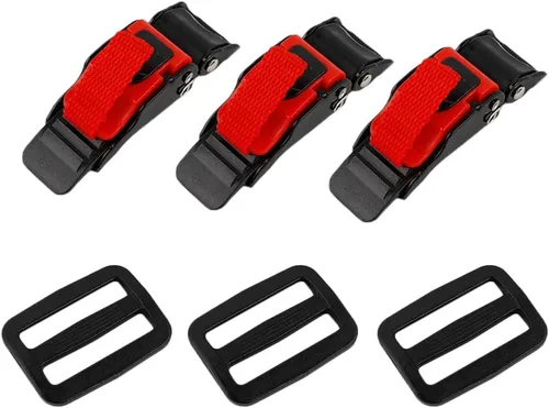 Vista 5 de Kit de hebilla de liberación rápida para casco de motocicleta, hebilla de plástico para tirar, adaptador de correa de barbilla, se instala sin