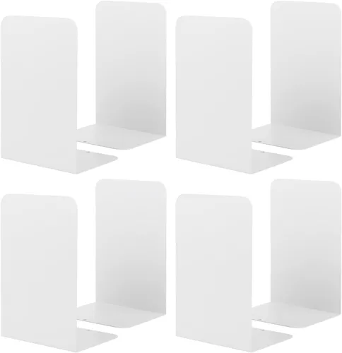 Vista 13 de Honagu Sujetalibros para estantes, hogar, oficina, tapón de metal para libros, soportes de metal para sujetalibros, sujetalibros decorativos